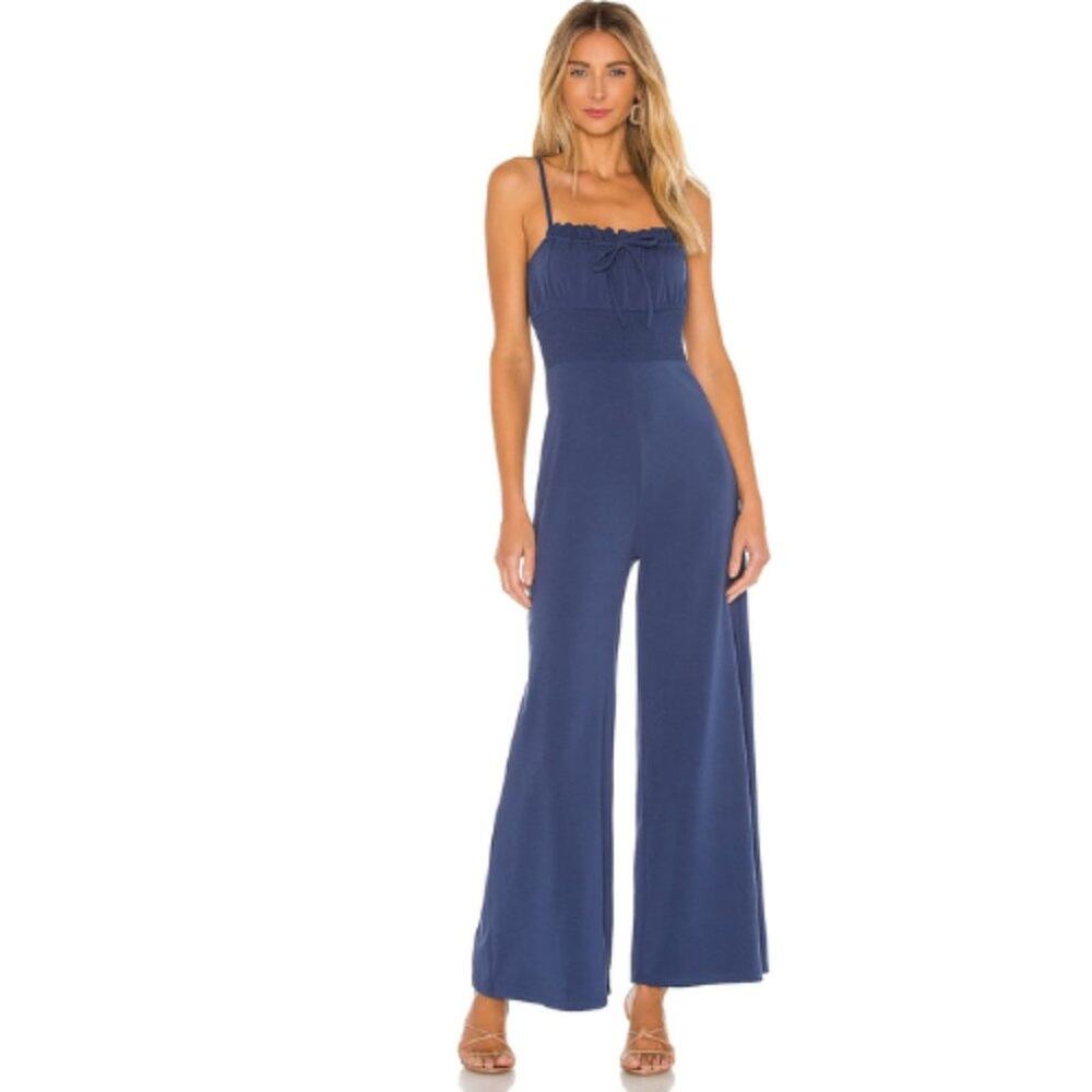 Lovers & Friends Theo Jumpsuit in Ocean Blue NWOT Size Small